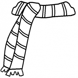 Free Scarf Clipart Black And White, Download Free Clip Art ...