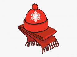 Clip Art Of A Winter Scarf An - Winter Coat Clip Art ...