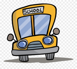 School Bus Clip Art - Front Of Cartoon Bus - Png Download (#1233080 ...