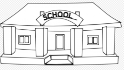 School clipart black white 4 » Clipart Station