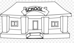 School Line Art png download - 1331*769 - Free Transparent School ...