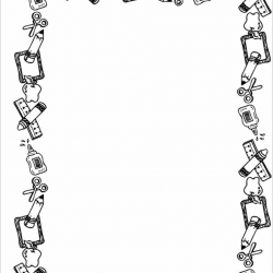 Black And White School Border School Border | Art For My ...