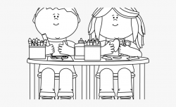 Lunch At School Clipart Black And White #956326 - Free ...
