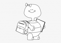 Turtle Clipart School - Cute School Clipart Black And White ...
