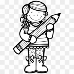 28 Collection Of School Children Writing Clipart Black ...