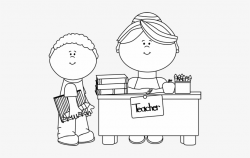 Black And White School Clipart - Teacher Clipart Black And ...
