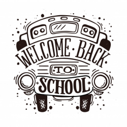 Welcome back to school clipart black and white clipart ...