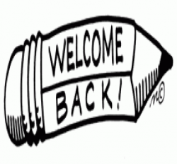 Welcome back to school clip art black and white clipart ...