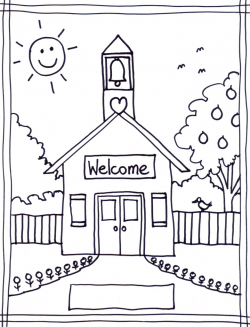 School house welcome back to school schoolhouse clipart ...