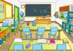 Cartoon School Classrooms, School Clipart, Classrooms, Goldfish Bowl ...