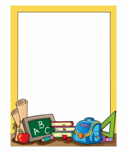 School Border, School Clipart, 1st Day Of School, Paper - School ...