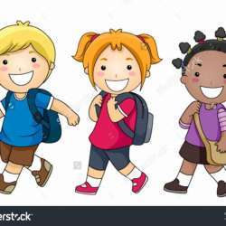 Clipart Walk To School within Students Walking To School Clipart ...