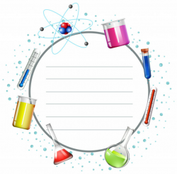 Border design with science equipments Vector | Free Download