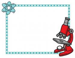 Science Kids Clipart: Borders & Frames - Set #3