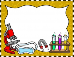 Science Kids Clipart: Borders & Frames - Set #1