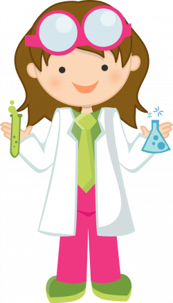 Girl Scientist Free Clipart | Science Fun | Scientist cartoon ...