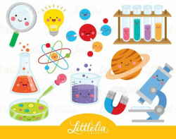 Science kawaii clipart - Scientist clipart - 16035 | Math | Science ...