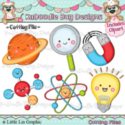 Science Kawaii Set2 [] - $0.75 : Kadoodle Bug Designs, Cut Files ...