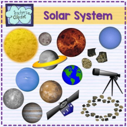 Solar system and outer space clipart {Science clip art}