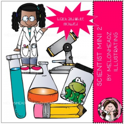 Scientist clip art - Mini - Set 2 - Melonheadz Clipart