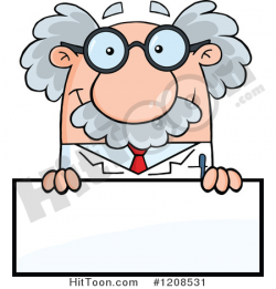 Scientist Clipart #1208531: Science Professor over a Sign by ...