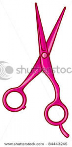 Pink Scissors Clip Art Image