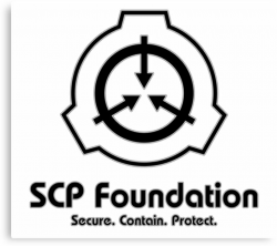 \'SCP Foundation (in Black)\' Canvas Print by MagentaBlimp