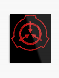 SCP foundation symbol red | Metal Print