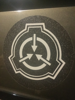 SCP Logo - GUNMETAL GLITTER Sticker - Secure Contain Protect from Populous  Ephemera