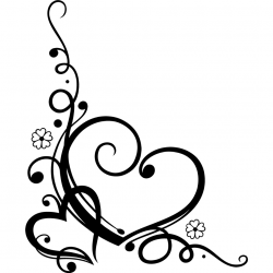 Heart Scroll Clipart - Clip Art Library
