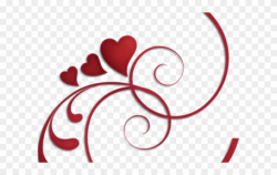 Spiral Clipart Stencil - Heart Scroll - Png Download (#1015894 ...