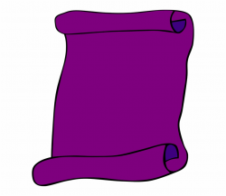 Scroll Paper Blank - Purple Paper Clipart, Transparent Png Download ...