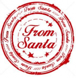 Santa Seal | Santa stamp, Christmas labels, Miniature christmas