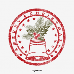 Christmas Bell Cute Postmark Seal, Festive, Bell, Christmas ...