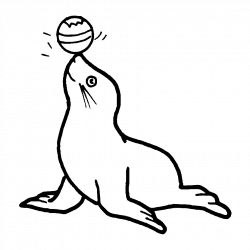 Free Seal Black And White Clipart, Download Free Clip Art ...