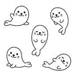 Seal clipart easy cartoon, Seal easy cartoon Transparent ...