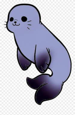 Seal Seals Sea Kawaii Seakawai Kawaiiseal Animal Purple ...