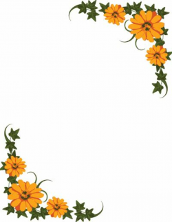 September Borders Clipart | Garden Party | Flower border clipart ...