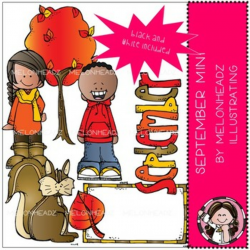 September clip art - Mini - Melonheadz Clipart