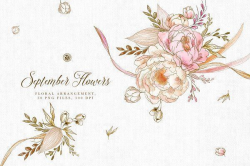 September Flowers by Webvilla Design on @creativemarket | DIY ...