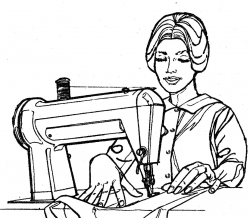 Free Sewing Machine Clip Art Black And White, Download Free ...