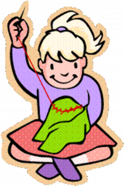 Hand Sewing Clipart - Clip Art Library