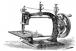 Free Vintage Sewing Machine Silhouette, Download Free Clip ...
