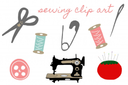 Cute Sewing Machine Clipart - Clip Art Library