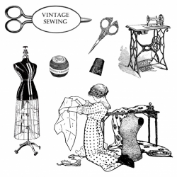 Vintage Sewing Clipart Free Stock Photo - Public Domain Pictures