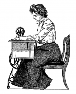 Free Vintage Dressmakers Clip Art - Old Design Shop Blog