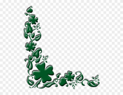 Shamrock Border Clip Art - St Patricks Day Border Frame - Png ...