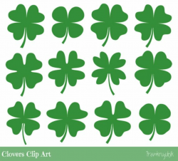Green clover clipart, Four leaf clover clipart, Cute shamrock ...
