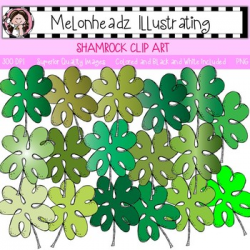 Shamrock clip art - Single Image - Melonheadz Clipart