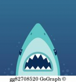 Jaws Shark Clip Art - Royalty Free - GoGraph